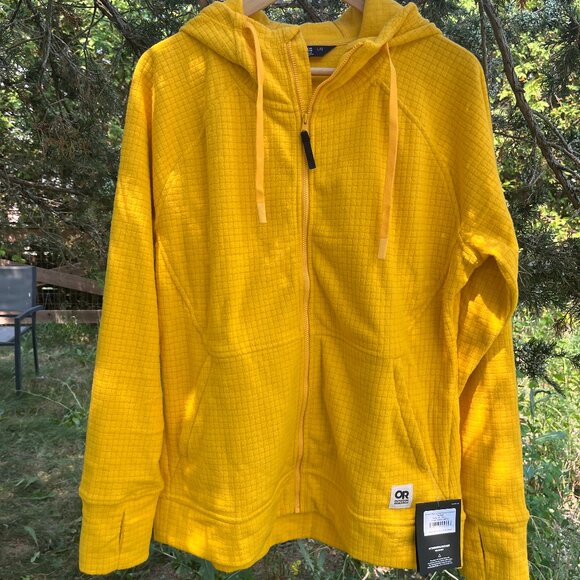 Outdoor Research Yellow Fleece Hoodie - Picture 6 of 6